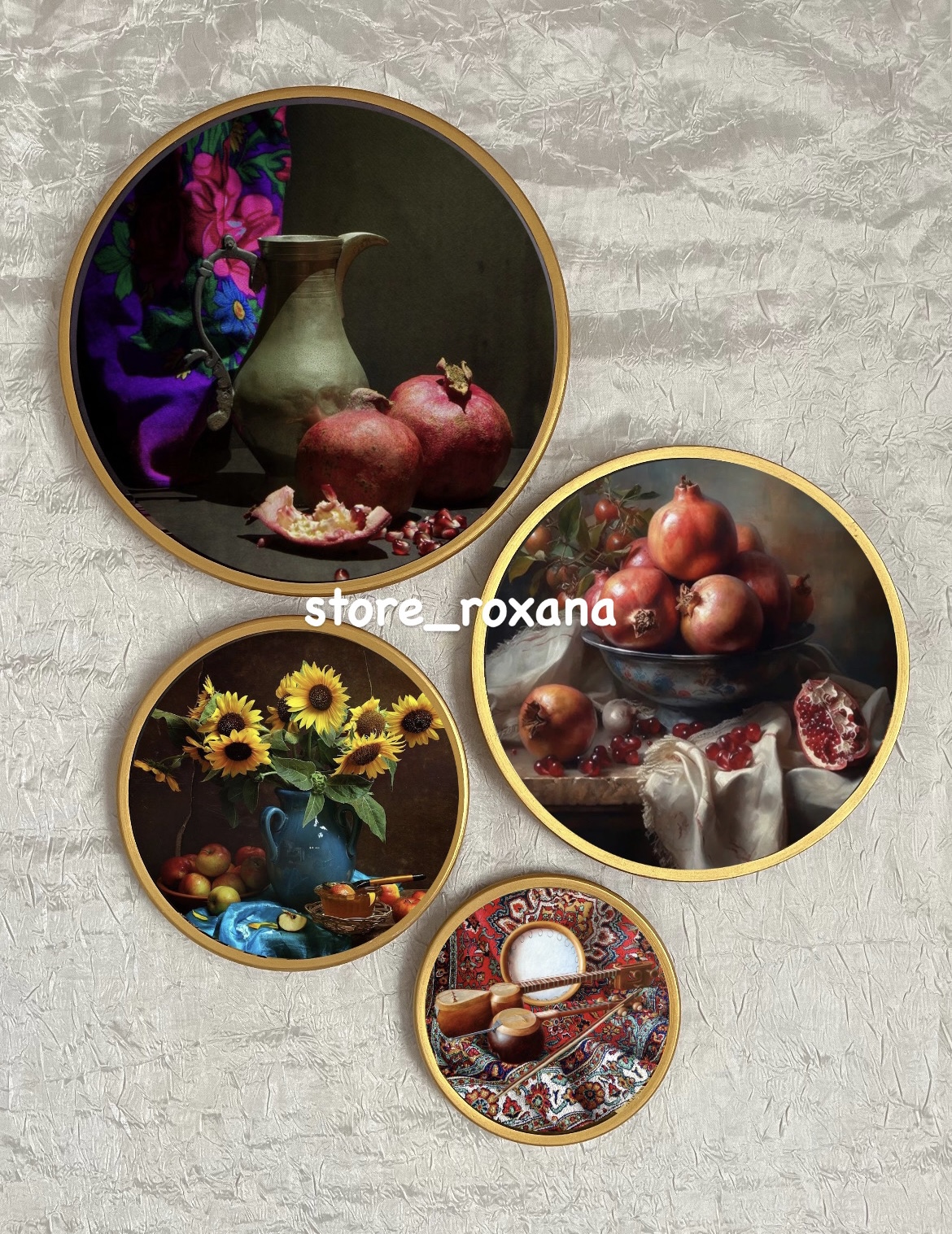 ست دیوارکوب ۴عددی طرح طعم زندگی